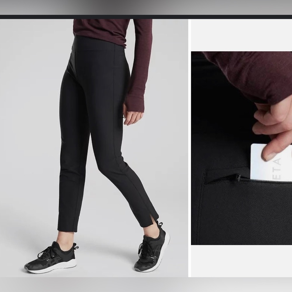 Athleta Women Wander Stash Skinny Pant Black